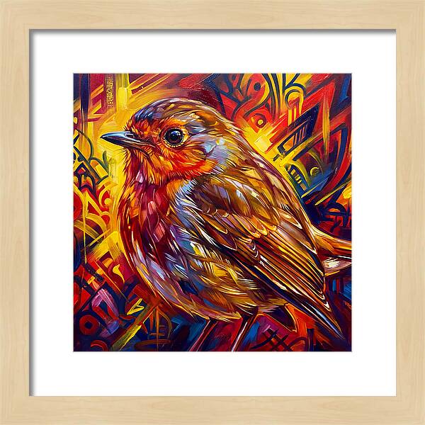 Vibrant Robin Portrait