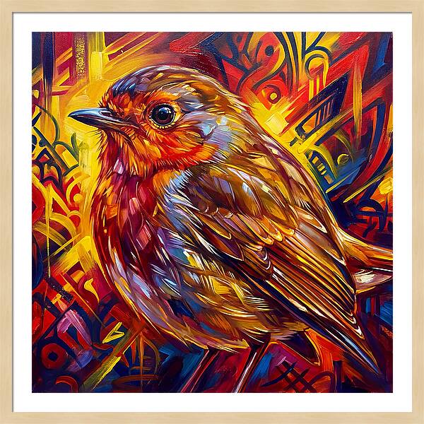 Vibrant Robin Portrait