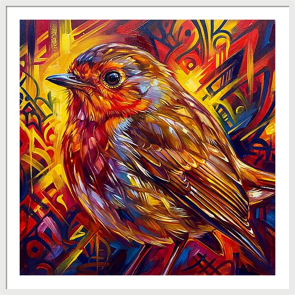 Vibrant Robin Portrait
