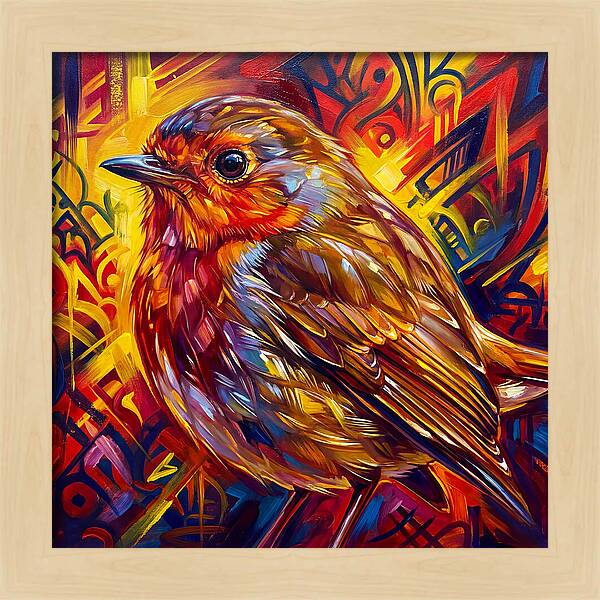 Vibrant Robin Portrait