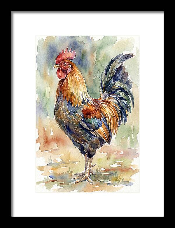 Vibrant Rooster Portrait