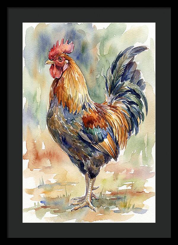 Vibrant Rooster Portrait