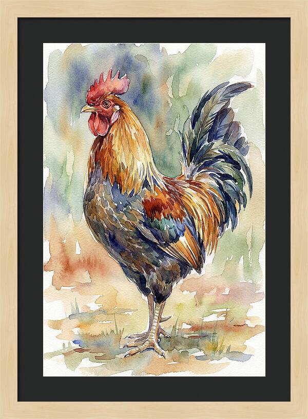 Vibrant Rooster Portrait