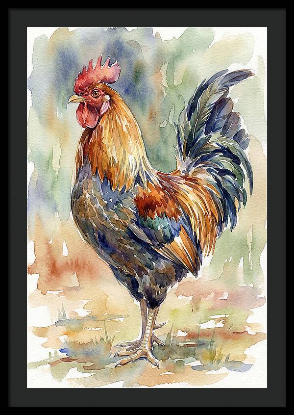Vibrant Rooster Portrait