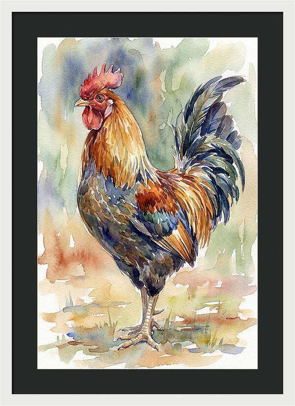 Vibrant Rooster Portrait