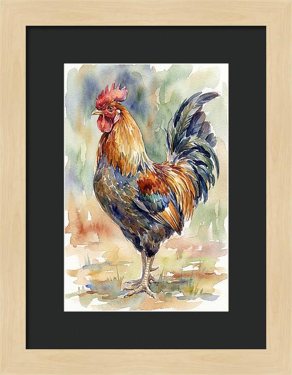 Vibrant Rooster Portrait