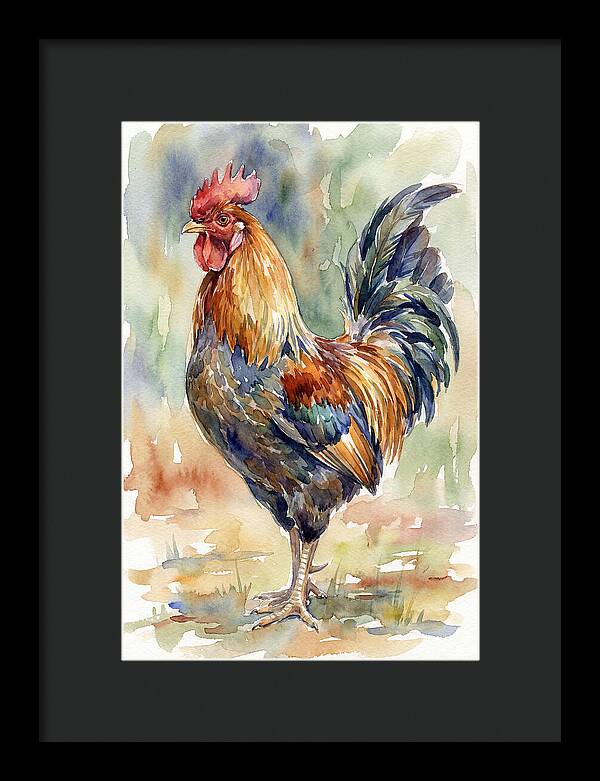 Vibrant Rooster Portrait