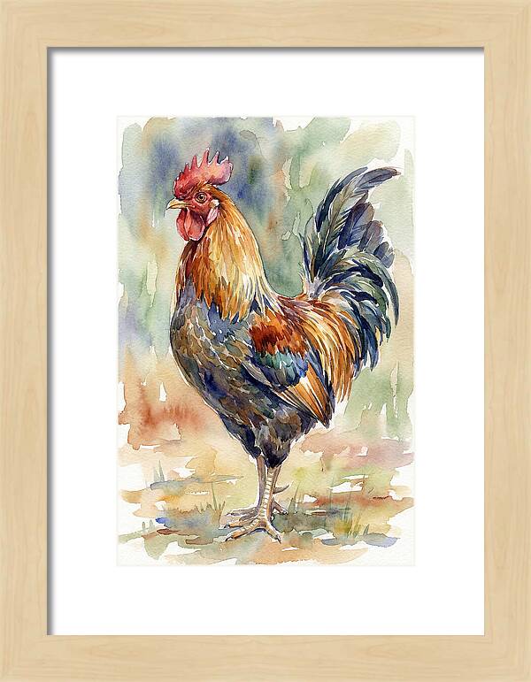Vibrant Rooster Portrait