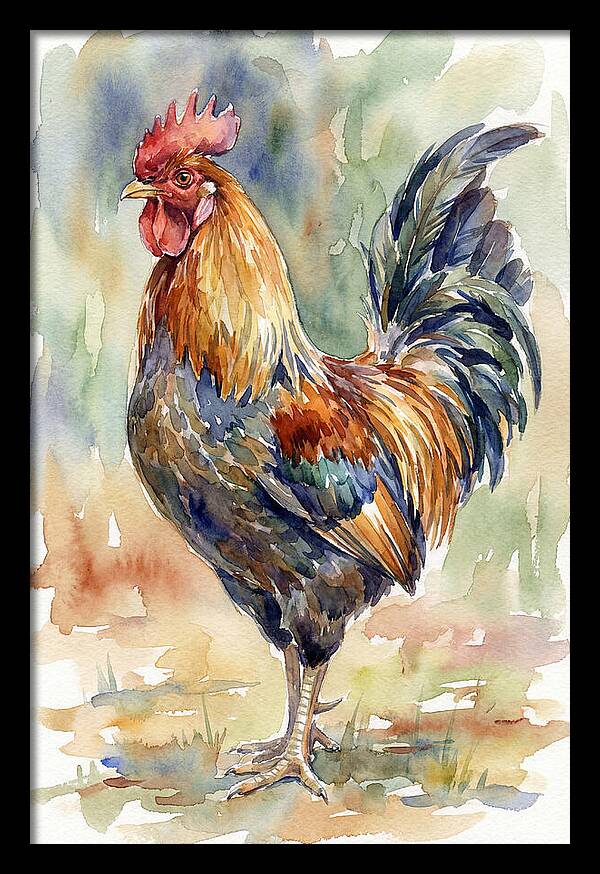 Vibrant Rooster Portrait