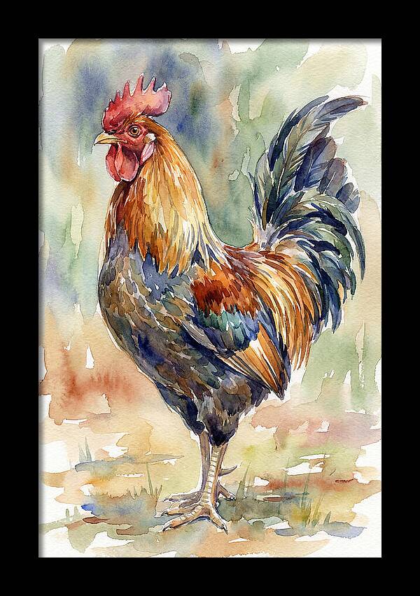 Vibrant Rooster Portrait
