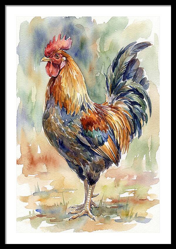 Vibrant Rooster Portrait