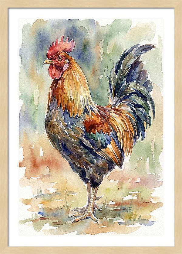 Vibrant Rooster Portrait