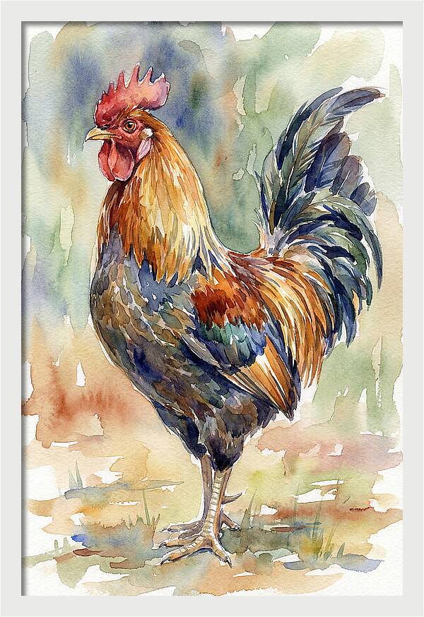 Vibrant Rooster Portrait