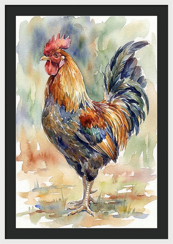 Vibrant Rooster Portrait