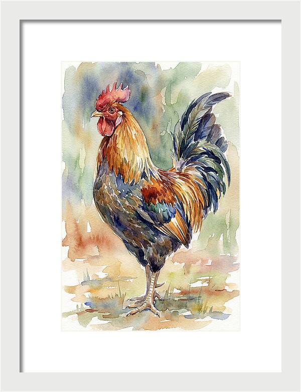 Vibrant Rooster Portrait