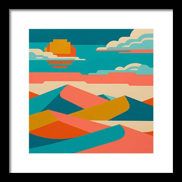 Vibrant Sand Dune Sunset