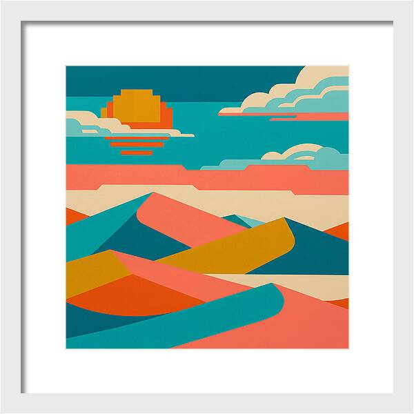 Vibrant Sand Dune Sunset