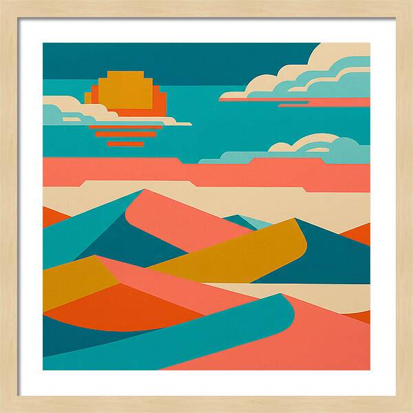 Vibrant Sand Dune Sunset
