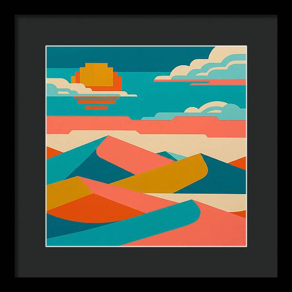 Vibrant Sand Dune Sunset