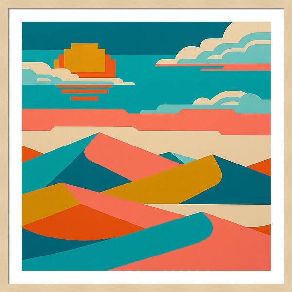 Vibrant Sand Dune Sunset