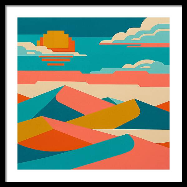 Vibrant Sand Dune Sunset