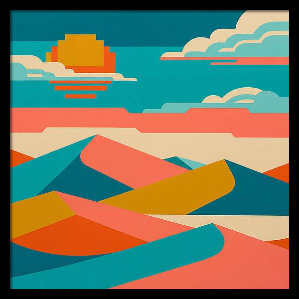 Vibrant Sand Dune Sunset