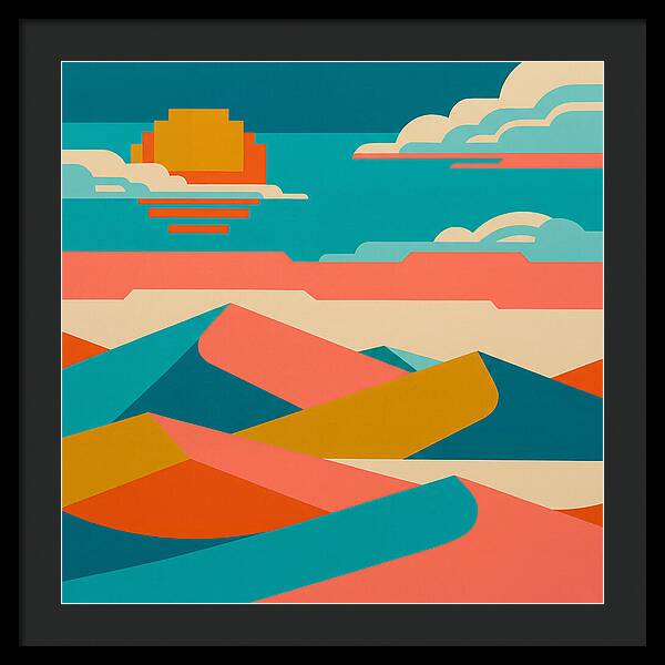 Vibrant Sand Dune Sunset