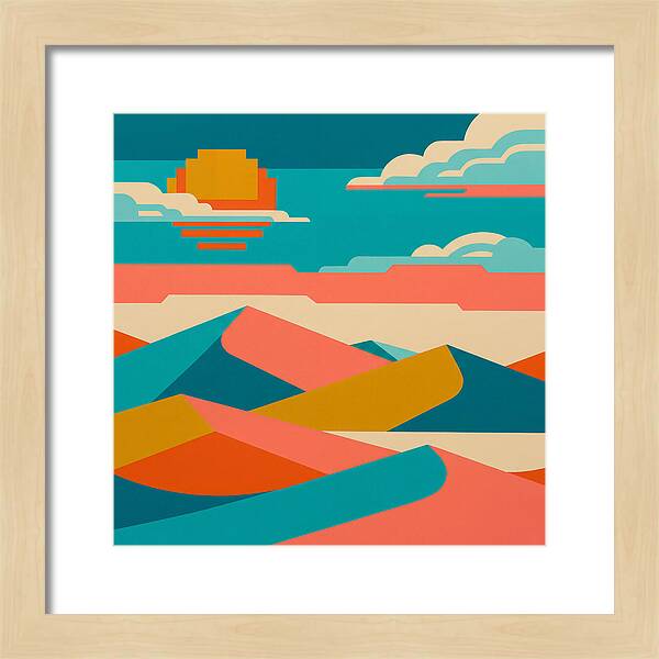 Vibrant Sand Dune Sunset