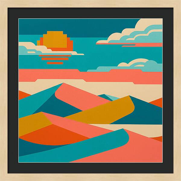 Vibrant Sand Dune Sunset