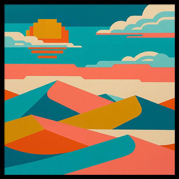 Vibrant Sand Dune Sunset