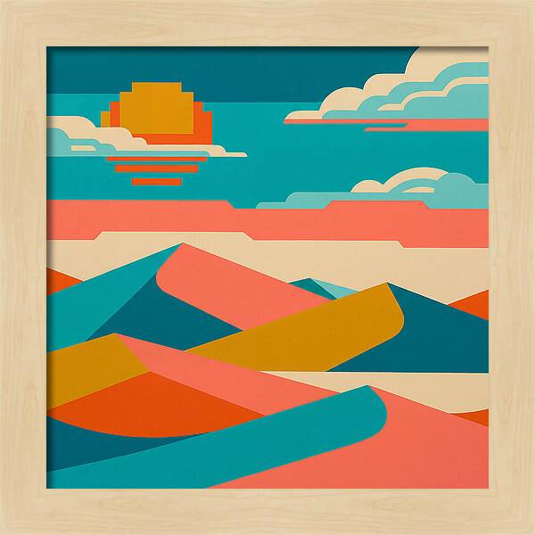 Vibrant Sand Dune Sunset