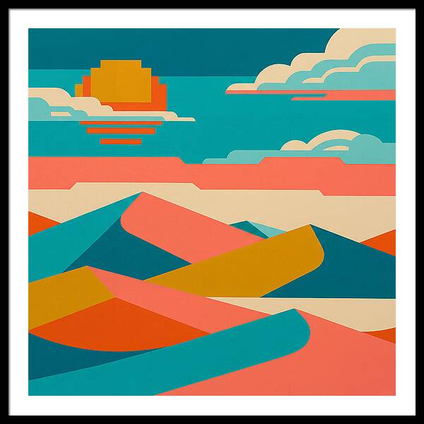 Vibrant Sand Dune Sunset