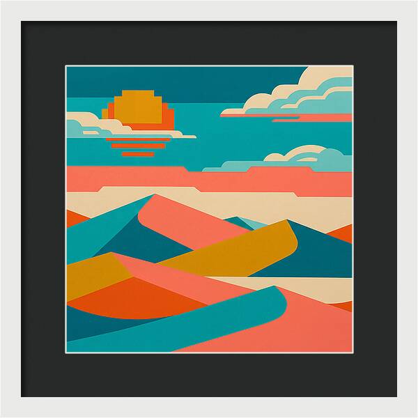 Vibrant Sand Dune Sunset