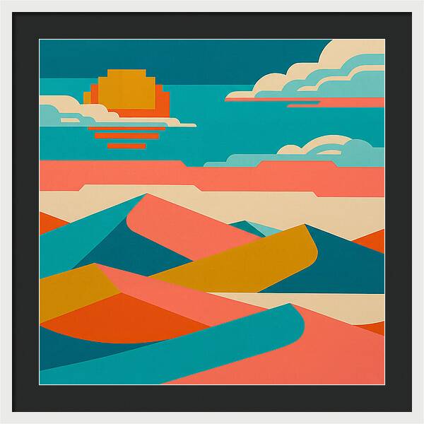 Vibrant Sand Dune Sunset