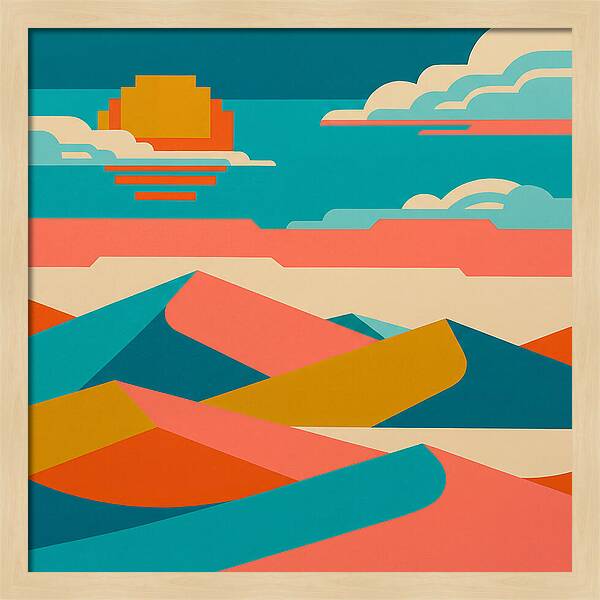 Vibrant Sand Dune Sunset