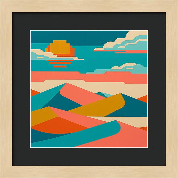 Vibrant Sand Dune Sunset