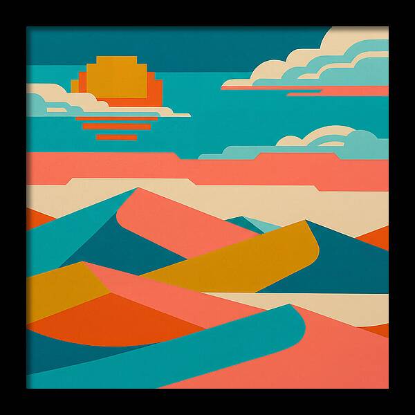 Vibrant Sand Dune Sunset