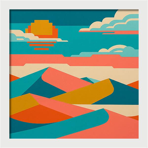 Vibrant Sand Dune Sunset