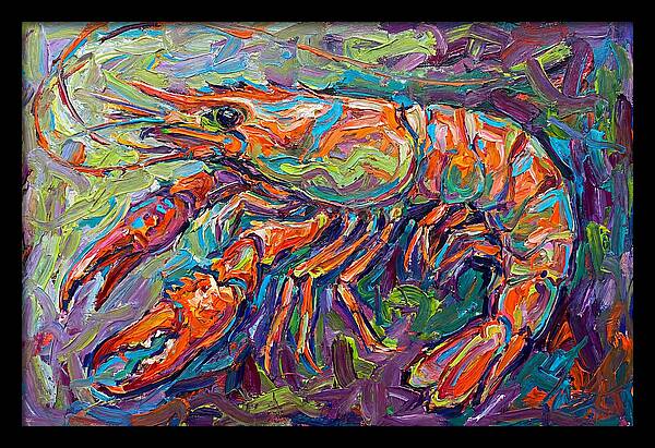 Vibrant Shrimp Expressionism