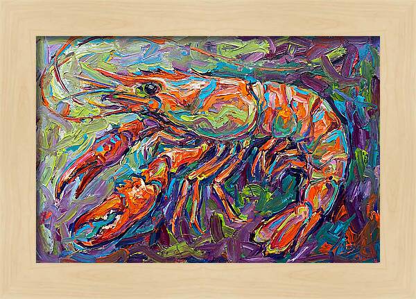 Vibrant Shrimp Expressionism