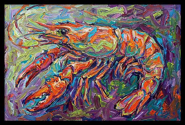 Vibrant Shrimp Expressionism