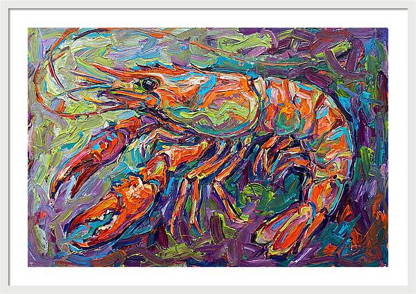 Vibrant Shrimp Expressionism