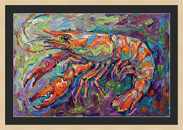 Vibrant Shrimp Expressionism