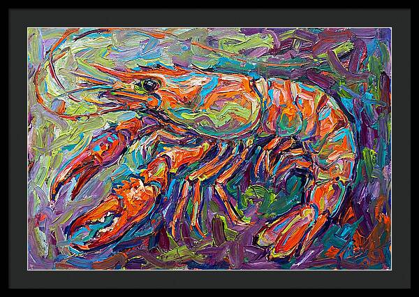 Vibrant Shrimp Expressionism
