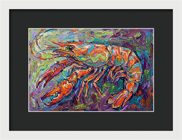 Vibrant Shrimp Expressionism
