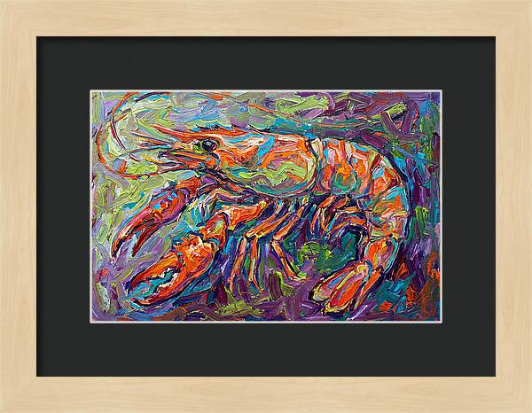 Vibrant Shrimp Expressionism