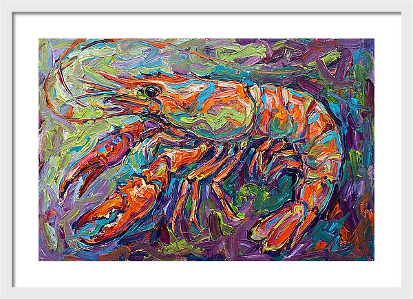 Vibrant Shrimp Expressionism