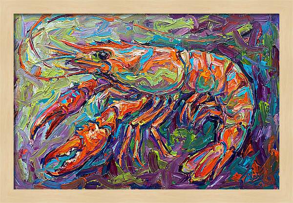 Vibrant Shrimp Expressionism