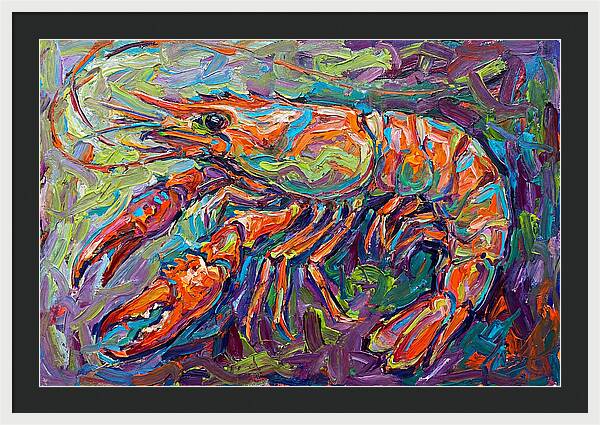 Vibrant Shrimp Expressionism