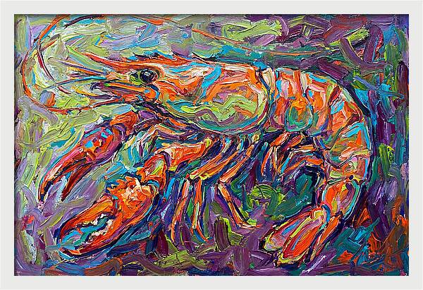 Vibrant Shrimp Expressionism